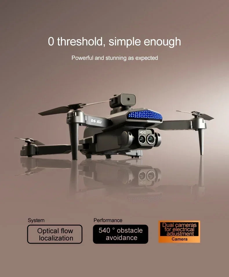 RC Foldable Quadcopter 8K Drone Professional HD Dual Camera Optical Flow Localization Obstacle Avoidance WIFI FPV