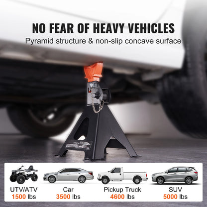 3 or 6 Ton Capacity Jack Stands