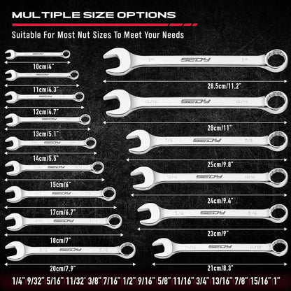 30-Piece Combination Wrench Set