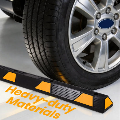 72in Car Parking Stopper W/ Yellow Reflective Stripes