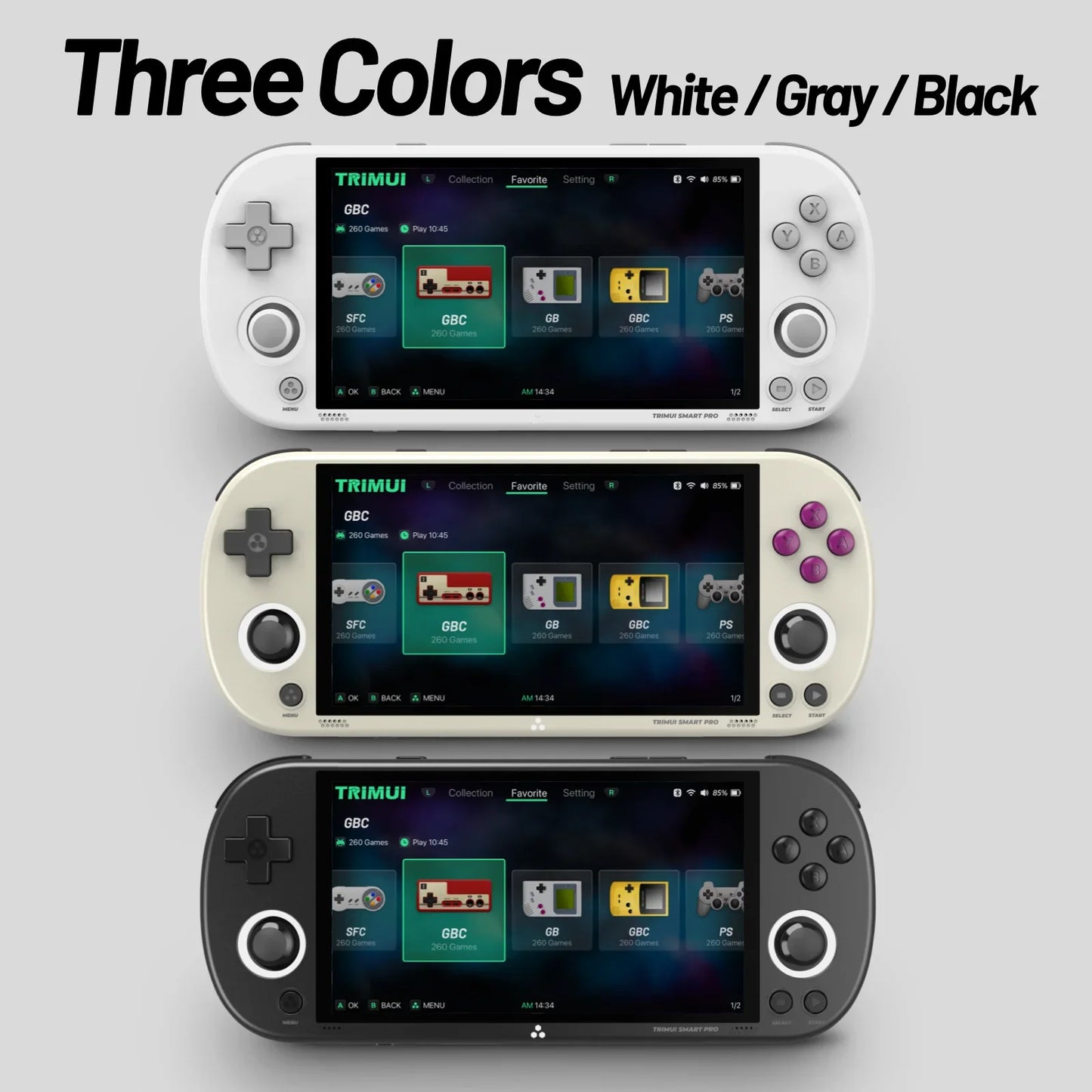 Handheld Game Console With 4.96''IPS Screen
