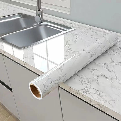 Pvc Marble Kitchen Oil-Proof, Waterproof Self-Adhesive Countertop or Cabinet Renovation Tile Stickers