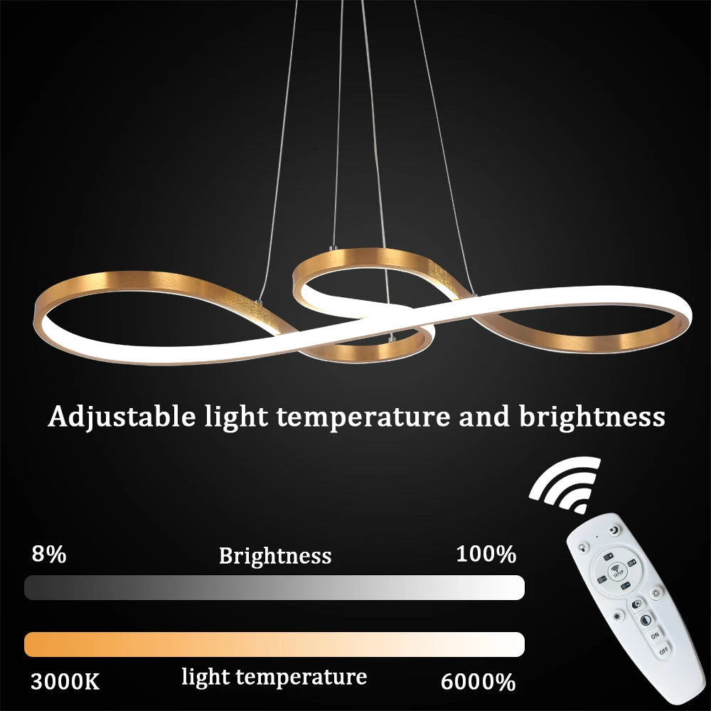Nordic LED Pendant Ceiling Light - Art Design Minimalist Hanging Light Fixture Indoor Lighting