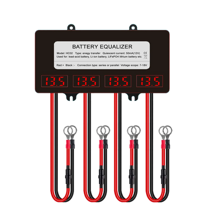 ANGUI HA02 HC02 Batteries Voltage Equalizer Balancer li-ion Lead Acid Battery Parallel series Solar Controller Regulator 48v