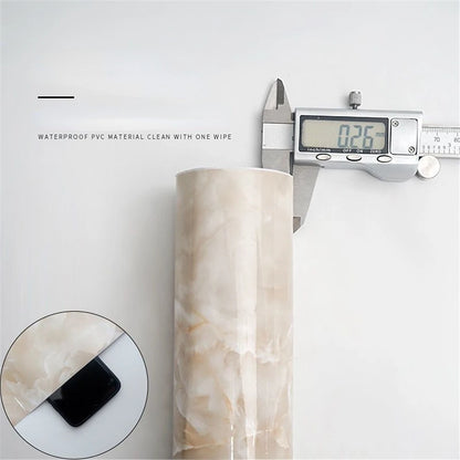 Pvc Marble Kitchen Oil-Proof, Waterproof Self-Adhesive Countertop or Cabinet Renovation Tile Stickers