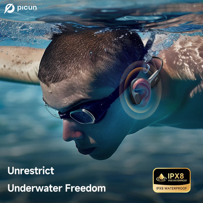 Wireless Bone Conduction Headset With IPX8, 32GB, and Bluetooth 5.4