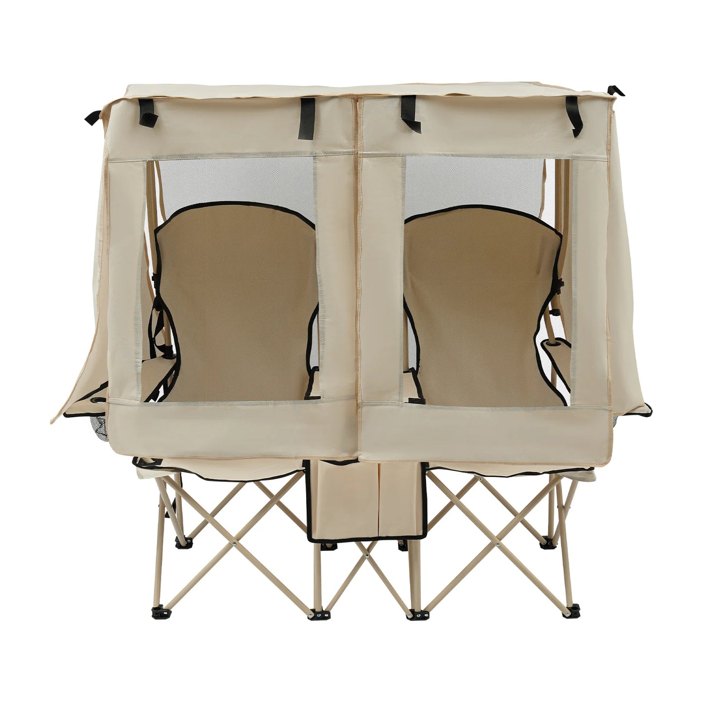 Double Outdoor Camping Chair with Canopy