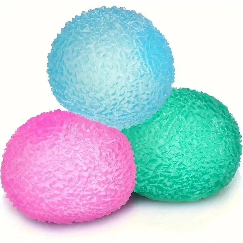 1Pc Squishy Multicolor Texture Ice Ball Squeeze Toy