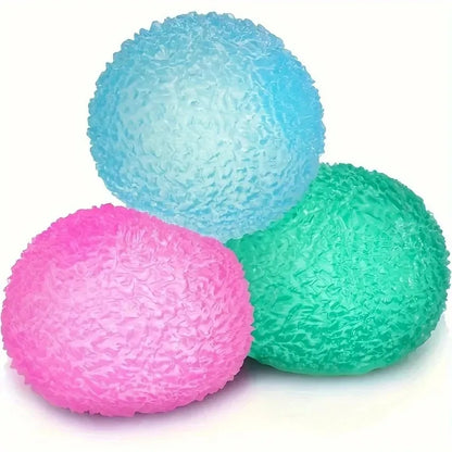 1Pc Squishy Multicolor Texture Ice Ball Squeeze Toy