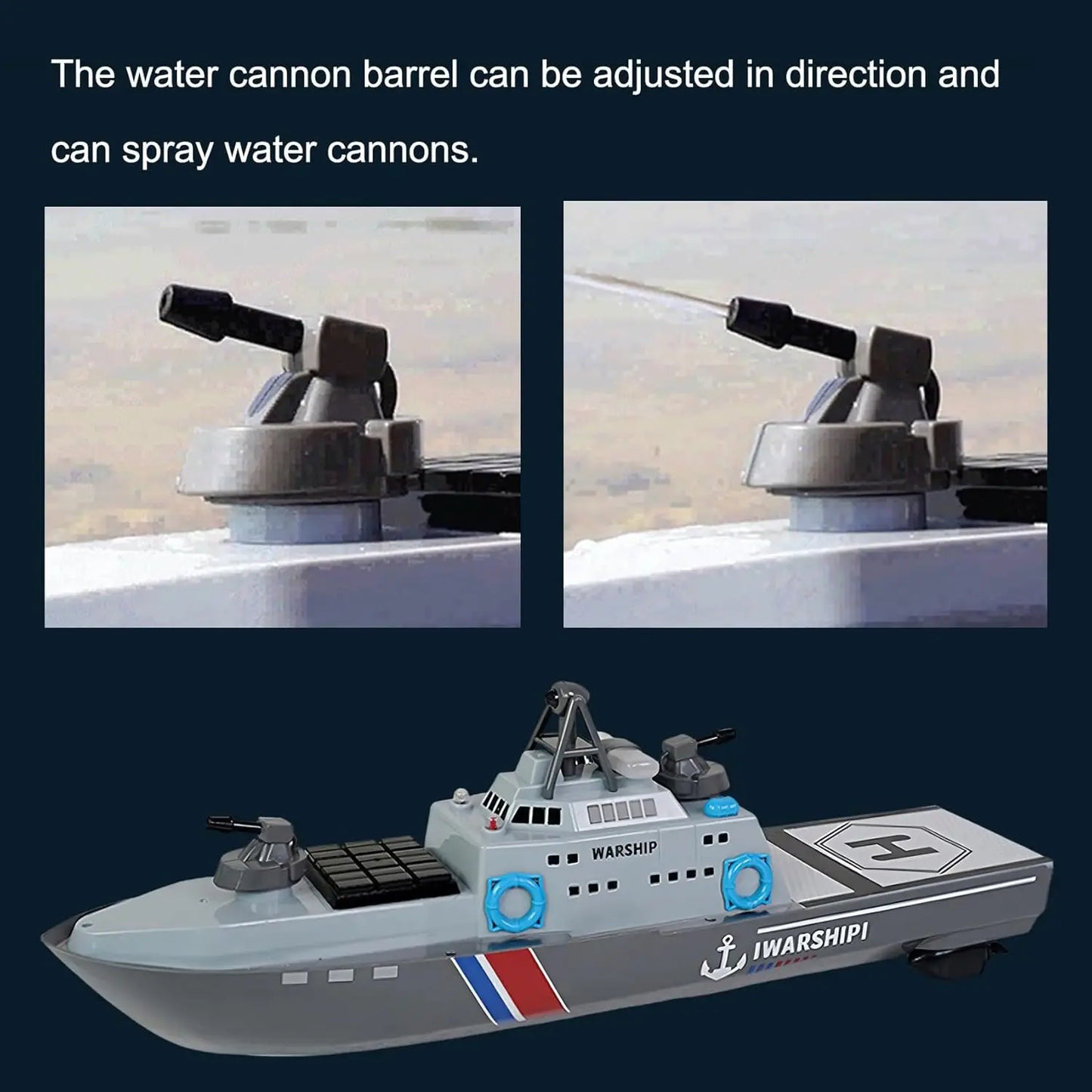 22" Inch Remote Controlled Warship Battleship Helicopter Carrier