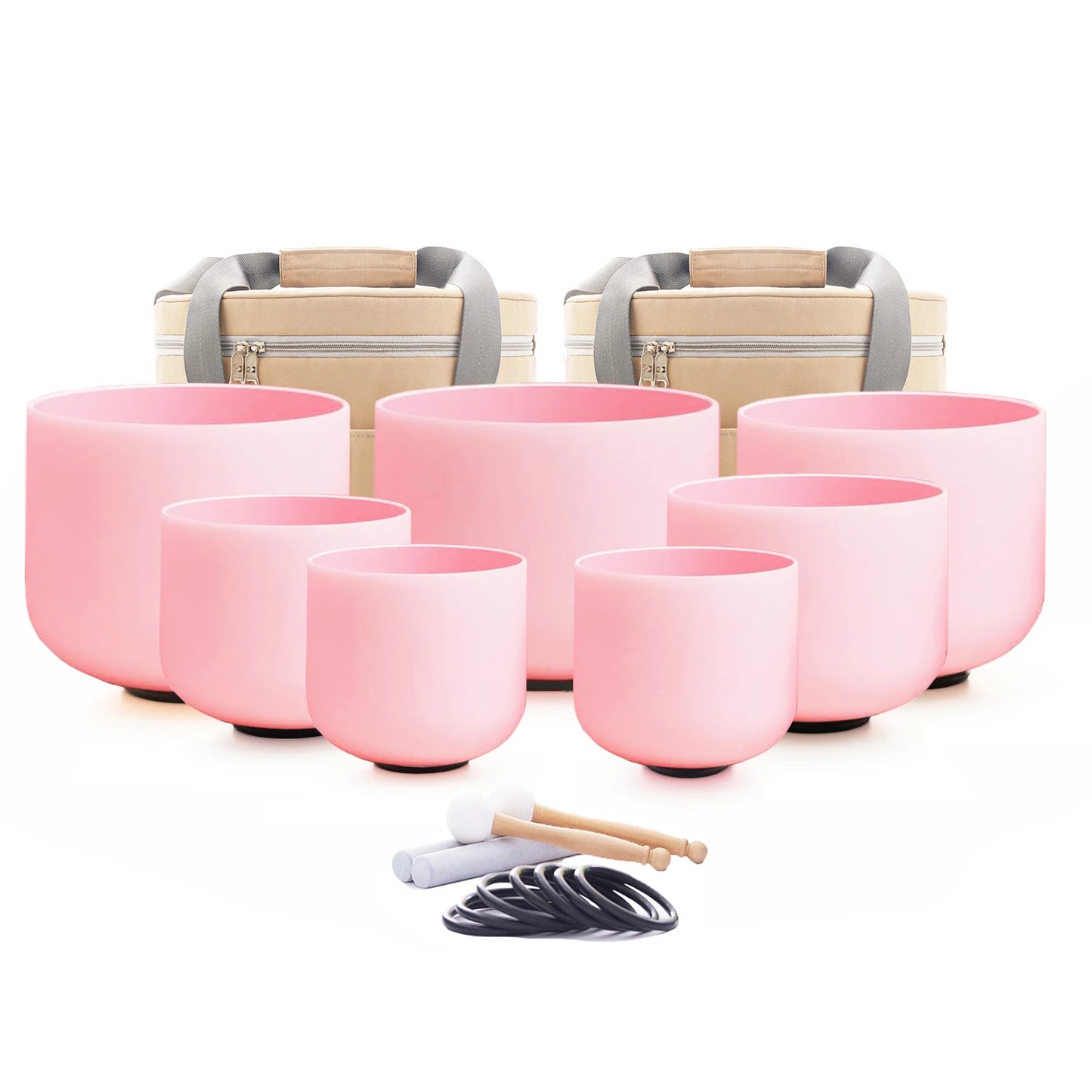 7-12 or 6-12 Inch Crystal Singing Bowls