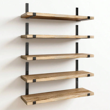5/10pcs Floating Shelves, 4.7 inch Deep Wall Shelves, Bathroom Organizer