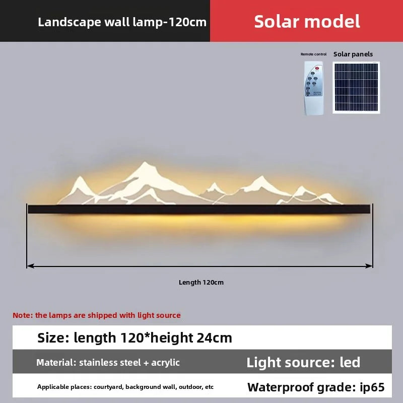 New Style Solar Lamp Courtyard Exterior Wall Decorative Lamp
