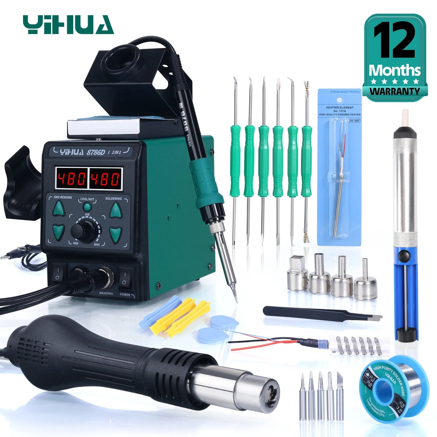 Hot Air Soldering Station for Digital Rework