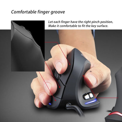 Ergonomic Mice Silent Wired Vertical Rechargeable 3200 DPI USB Optical Gamer Mouse