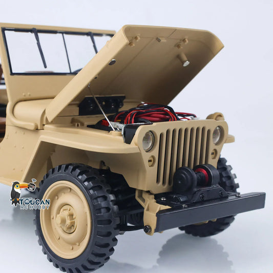 Remote Control Military Car 1/14 scale, 2.4GHZ Open-top Off Road 4WD Combat Model