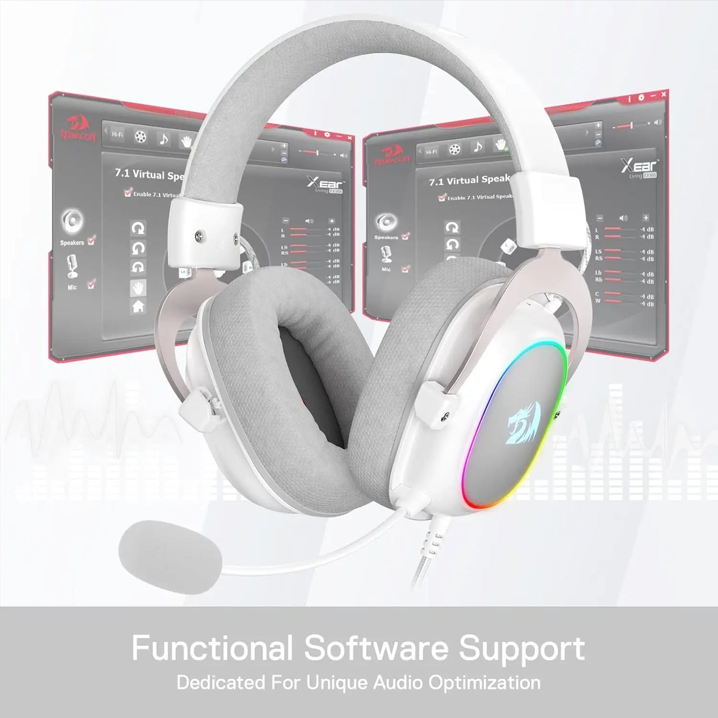RGB Wired Backlit Gaming Headset With 7.1 Surround Sound
