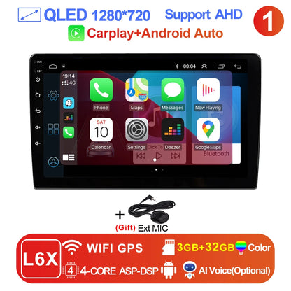 9 inch Wireless Carplay 2din Android 15 Car Radio and Multimedia Video Player