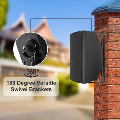 6.5 Inches Outdoor Bluetooth Speakers for Porch Backyard (a Pair)