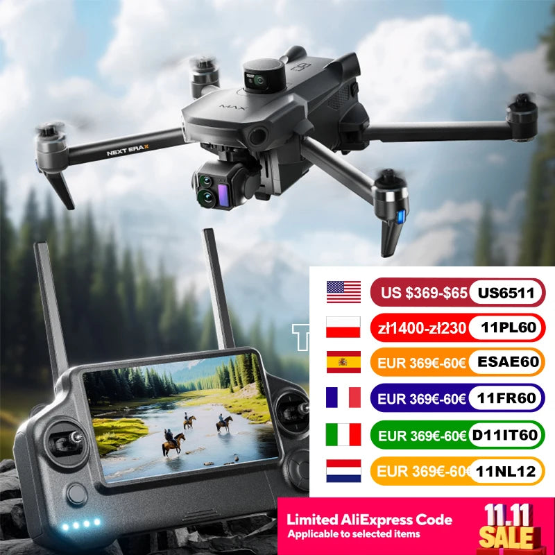 RC Quadcopter  P7 MAX High-end Professional GPS Drone 8K With Screen Remote Control 20km Digital Image Transmission Brushless