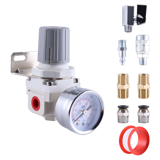 1/4" NPT Air Compressor Pressure Regulator