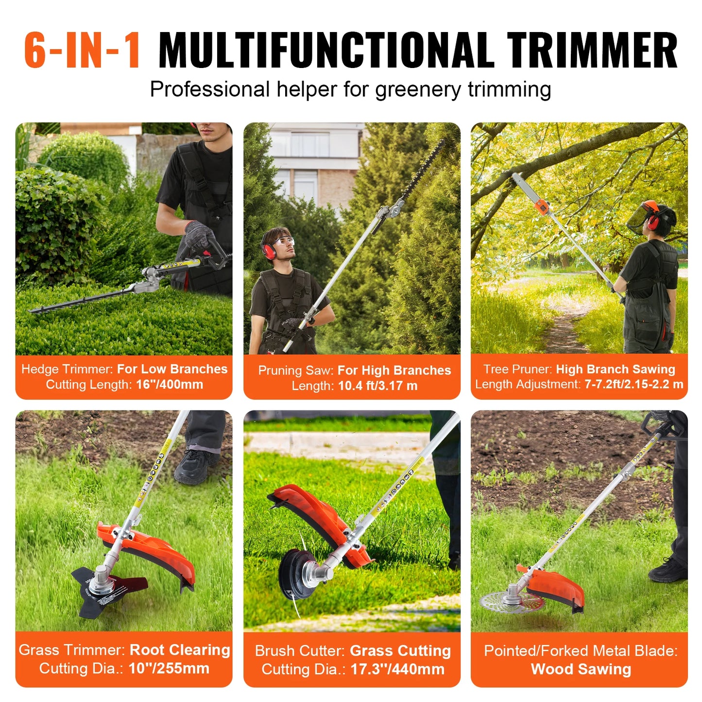 Gas 52CC 6-in-1 Multi-Functional Trimming Tools