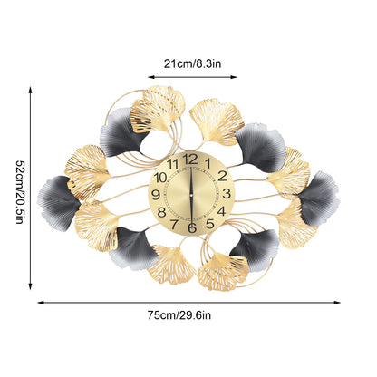 Large Wall Clock for Living Room Decor Gold Clock