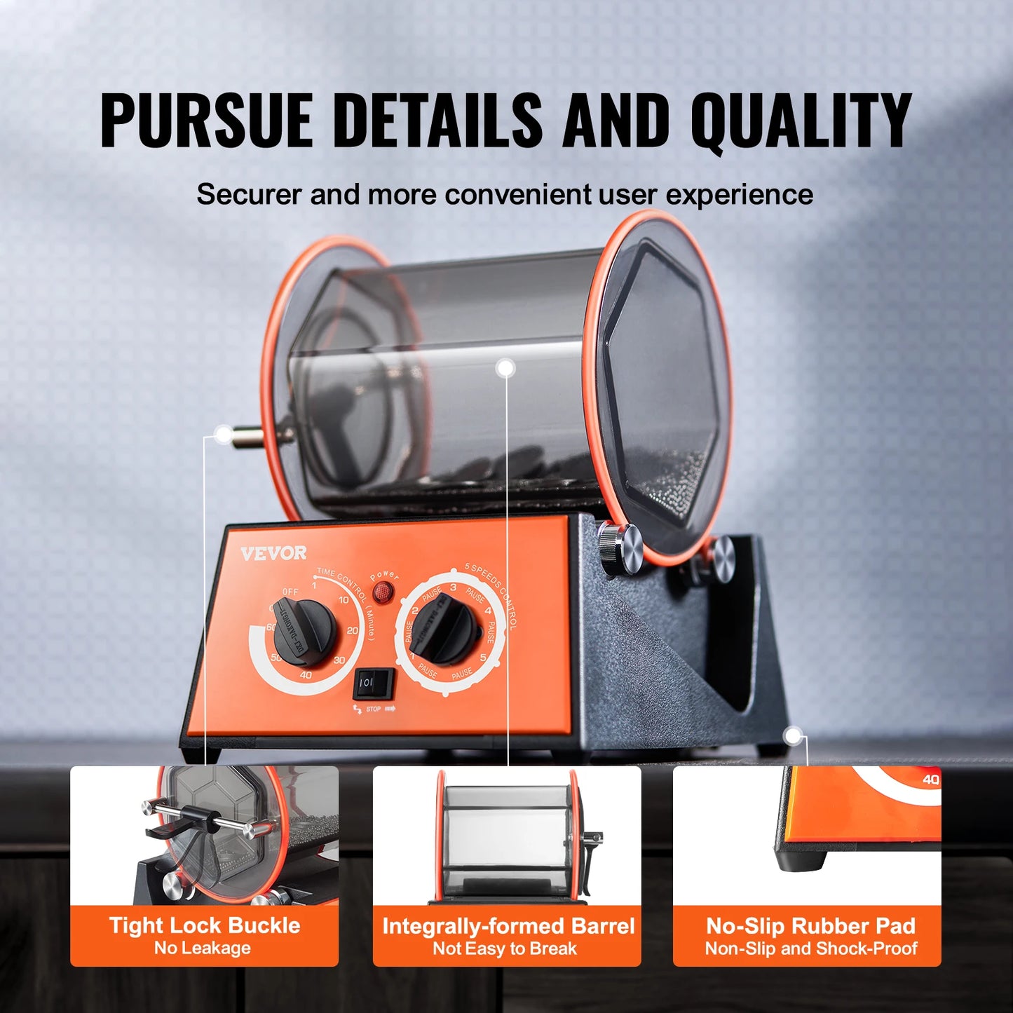 3kg or 5kg Rotary Tumbler Surface Polisher