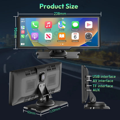 10.26" 4K Dash Cam Dashboard Video