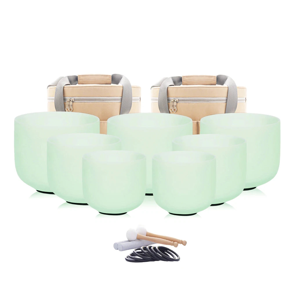 7-12 or 6-12 Inch Crystal Singing Bowls