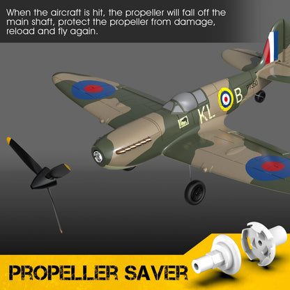 RC Spitfire 400 Plane, 2.4Ghz 4CH 6-axis Stabilizer System