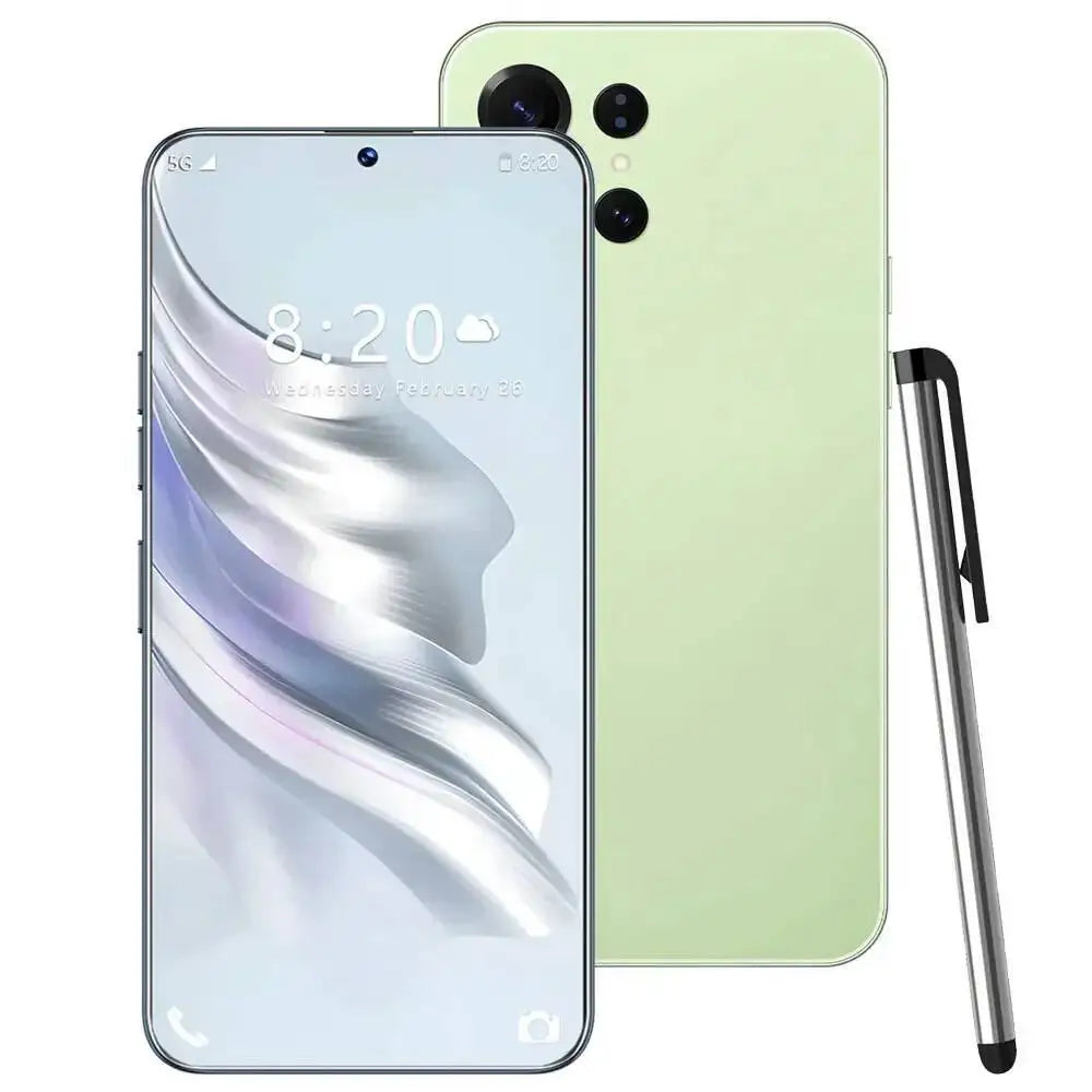 S26 Ultra Original Android Global Version 7.3Inch HD 4G 5G Dual SIM Card Facial Recognition Function 7800Mah Battery