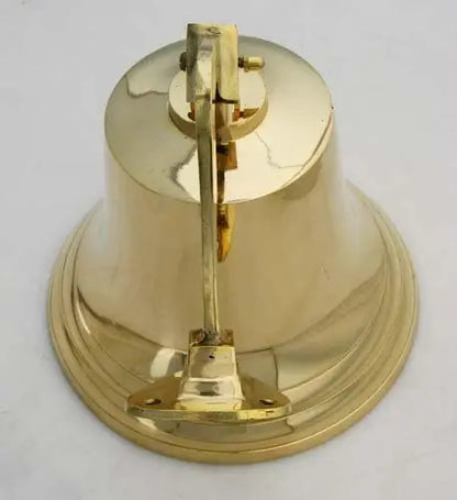 Large 11 Inch Polished Brass Nautical Ship Bell for Decoration