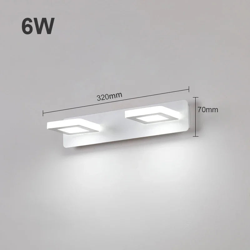 Modern Bathroom LED Vanity Light Wall Mounted Indoor Lamps