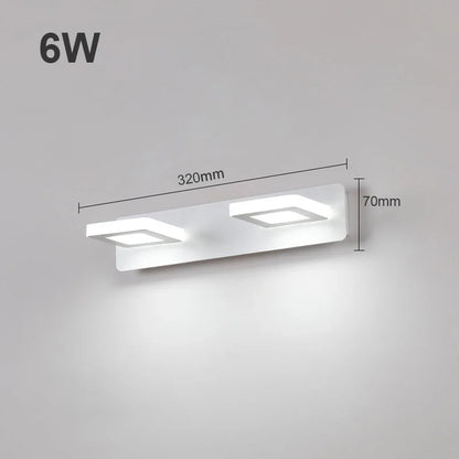 Modern Bathroom LED Vanity Light Wall Mounted Indoor Lamps