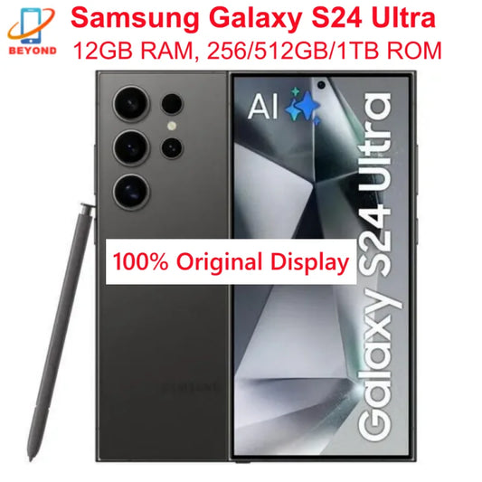 Samsung Galaxy S24 Ultra 5G, 6.8" ROM 256/512GB/1TB RAM 12GB Snapdragon NFC Original AI Cell Phone