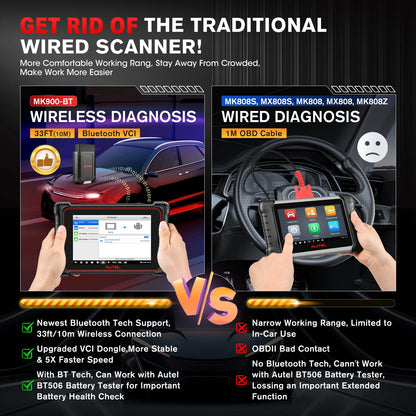 MaxiCOM MK900BT Bluetooth Car Diagnostic OBD2 Scanner