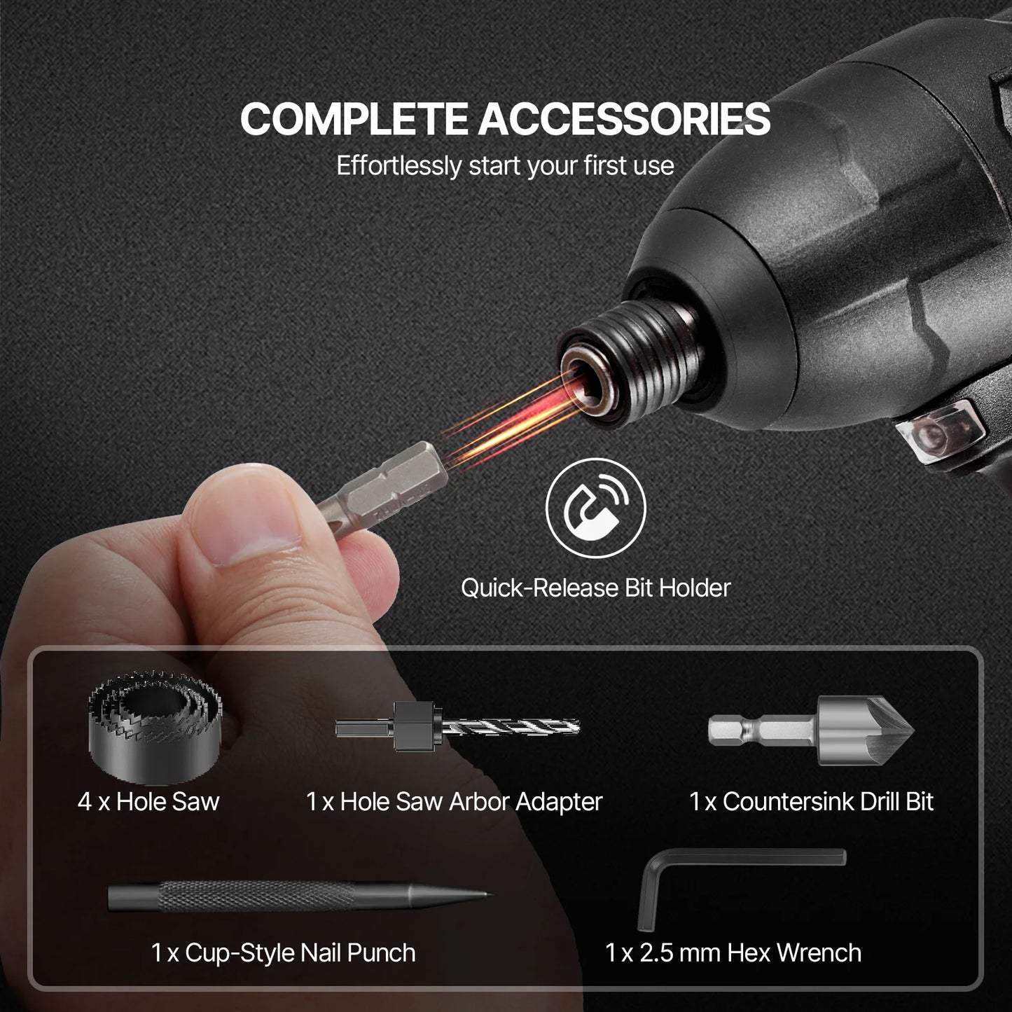 70/100/101/246/318 PCs Drill Bit and Screwdriver Bit Set