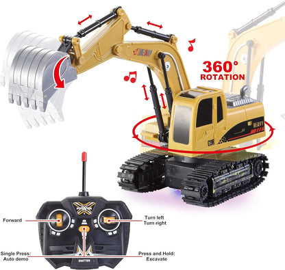 2 PCS Remote Control Construction Excavator and Dump Truck Set.
