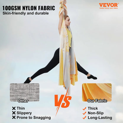 5.5 Yards Aerial Yoga Hammock & Swing Nylon Fabric