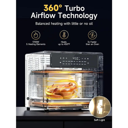 26.4 Qt Convection Oven Toaster Air Fryer Combo