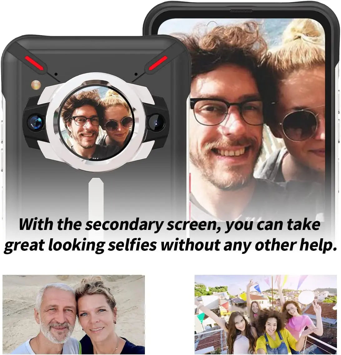 Unihertz Ticktock S Rugged 5G Smartphone 8GB 256GB 5200mAh 64MP Camera 30W 6.53" Screen Dimensity 700