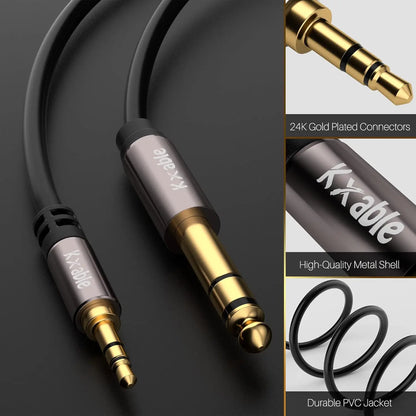 3.5mm to 6.35mm Stereo Audio Cable