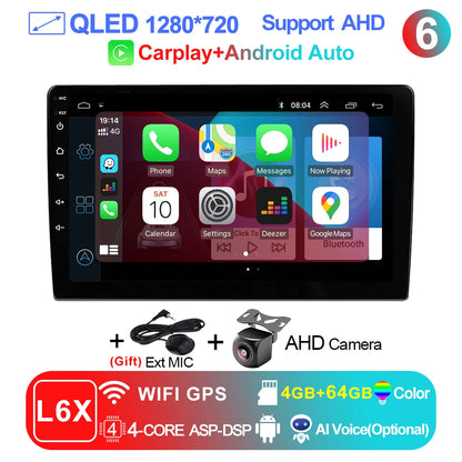 9 inch Wireless Carplay 2din Android 15 Car Radio and Multimedia Video Player