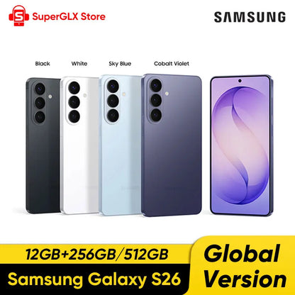 2026 Samsung Galaxy S26 5G Smartphone: Snapdragon 8 Elite Gen 5, 6.3" 120Hz AMOLED Screen, 4300mAh Battery 50MP IP68 NFC