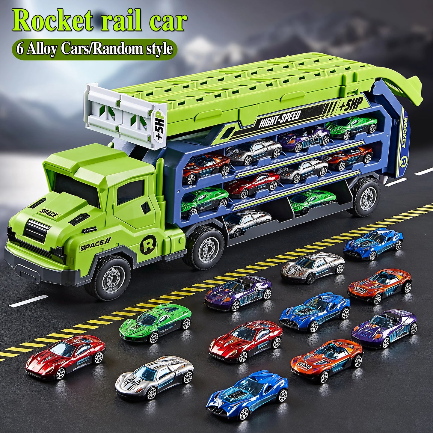 Coaster Type Racetrack Car-Rocket Lift