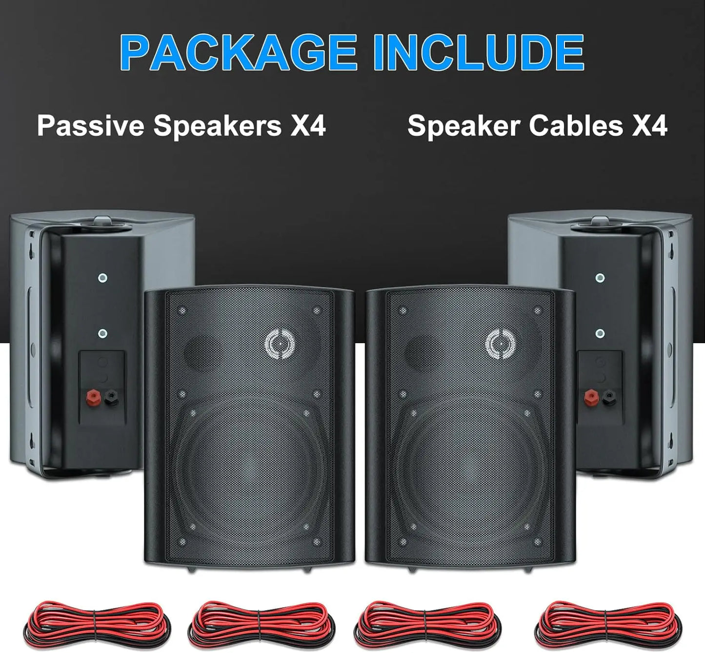 5.25'' 600 Watts Passive Indoor Outdoor Speakers