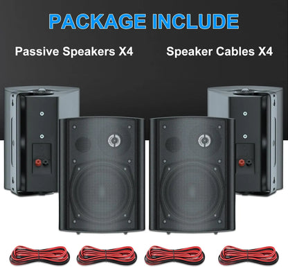 5.25'' 600 Watts Passive Indoor Outdoor Speakers
