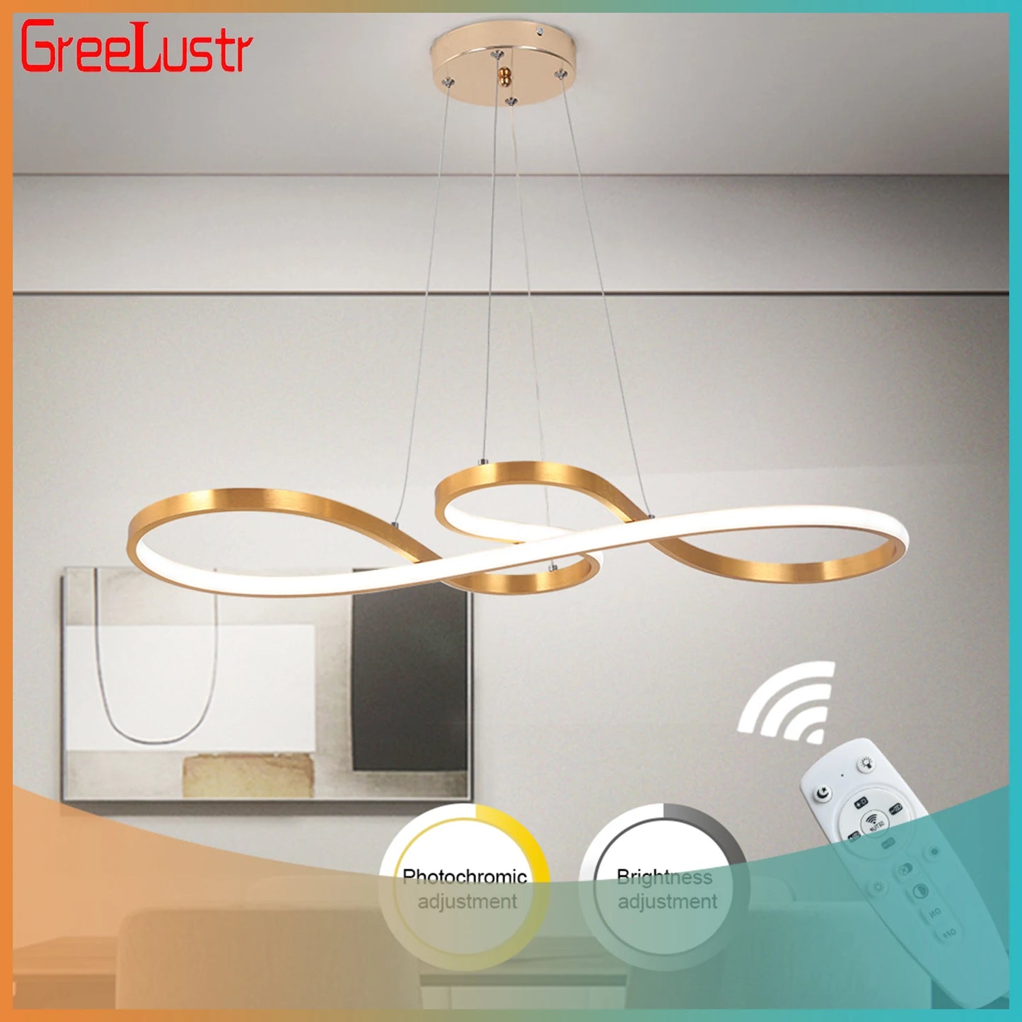 Nordic LED Pendant Ceiling Light - Art Design Minimalist Hanging Light Fixture Indoor Lighting