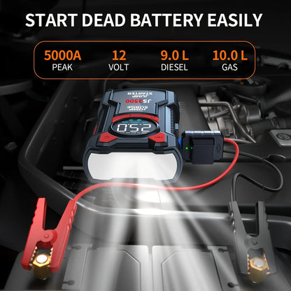 5-in-1 Multifunctional Air Pump Jump Starter